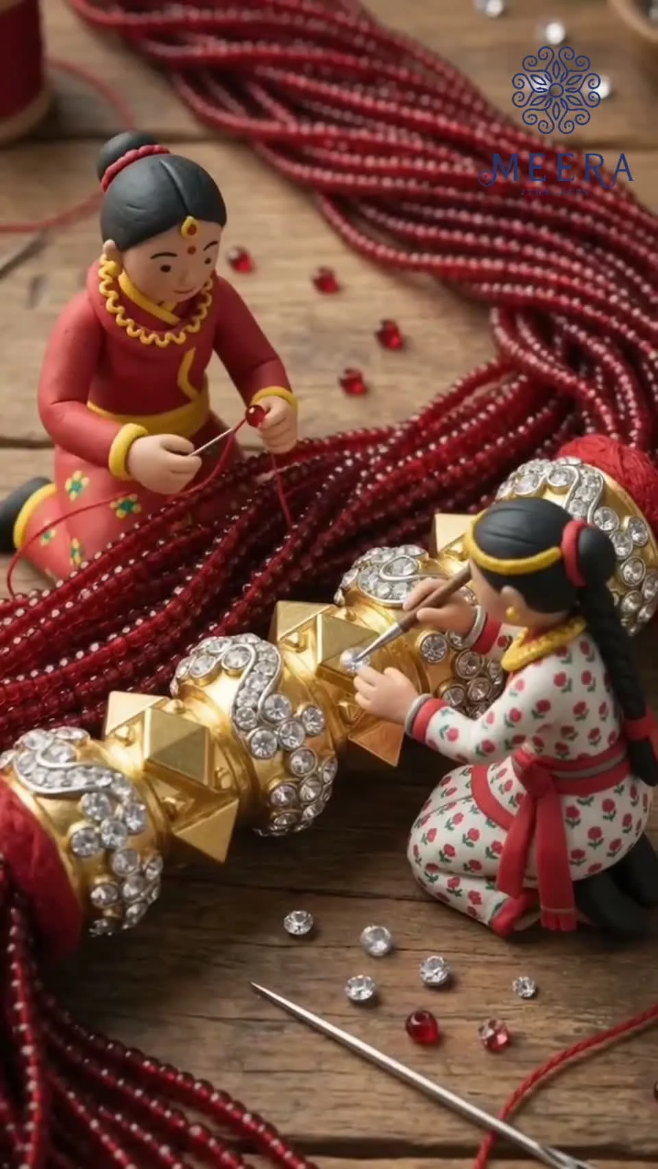 Meera Jewellers — Miniature craftsmanship video creative